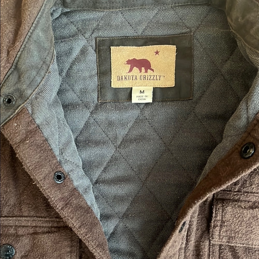 Men's Brown Quilted Jacket - Picture 2 of 7